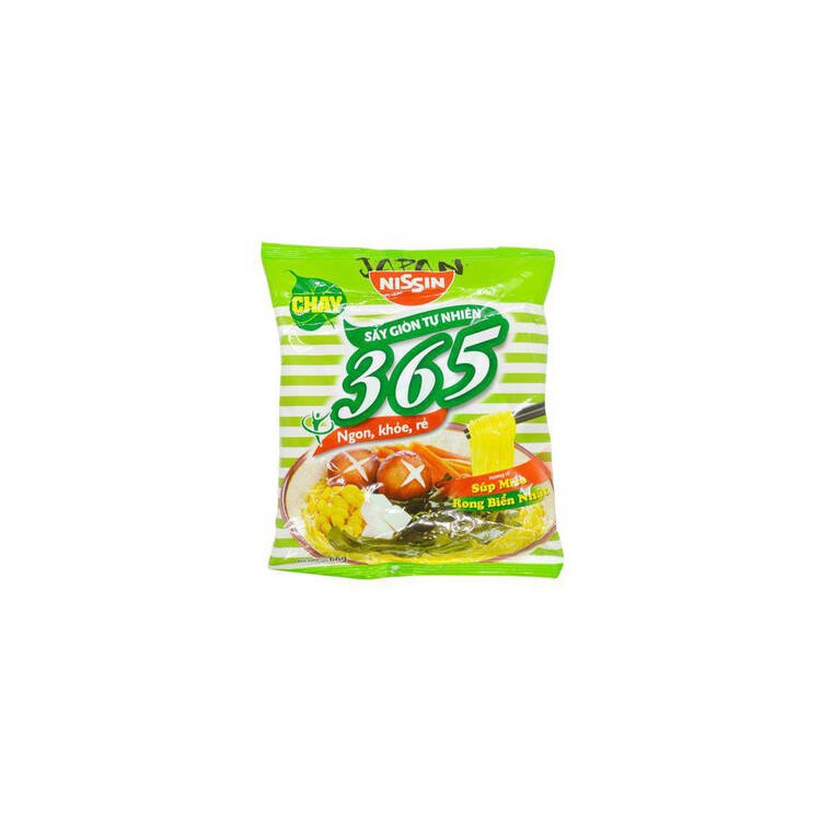 Combo 5 gói Mì Chay Rong Biển NISSIN 365 66G