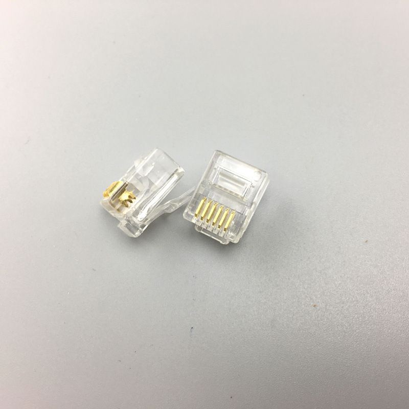 Hạt điện thoại 6 chân RJ12 , đầu bấm điện thoại RJ12 6P6C