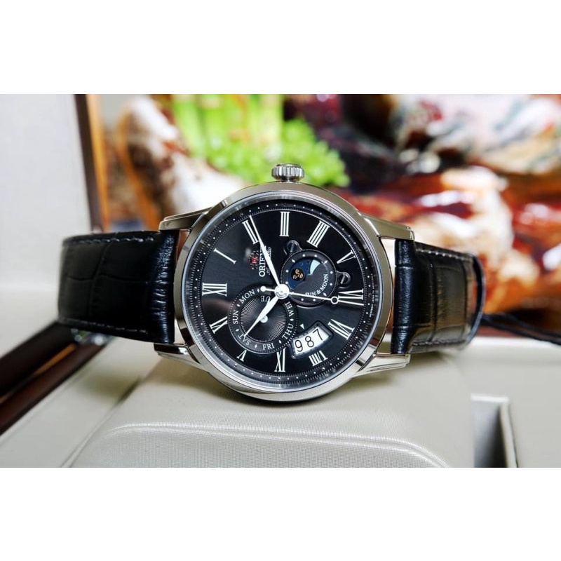 Đồng hồ nam Orient Sun &amp; Moon Gen 3 Black .