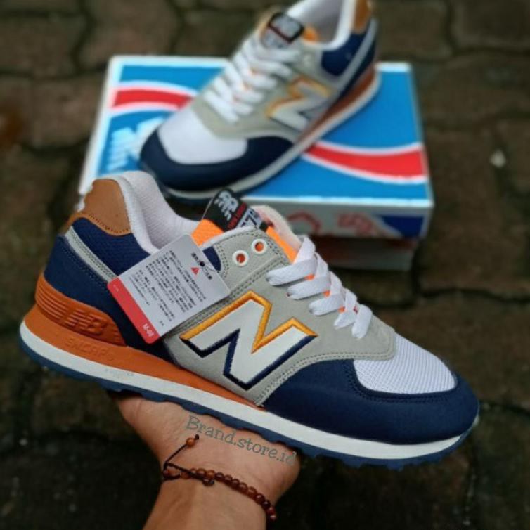 Mới Giày Thể Thao New Balance "Nb" 574 Encap Màu Nâu Navy Nhập Khẩu Chất Lượng Cao