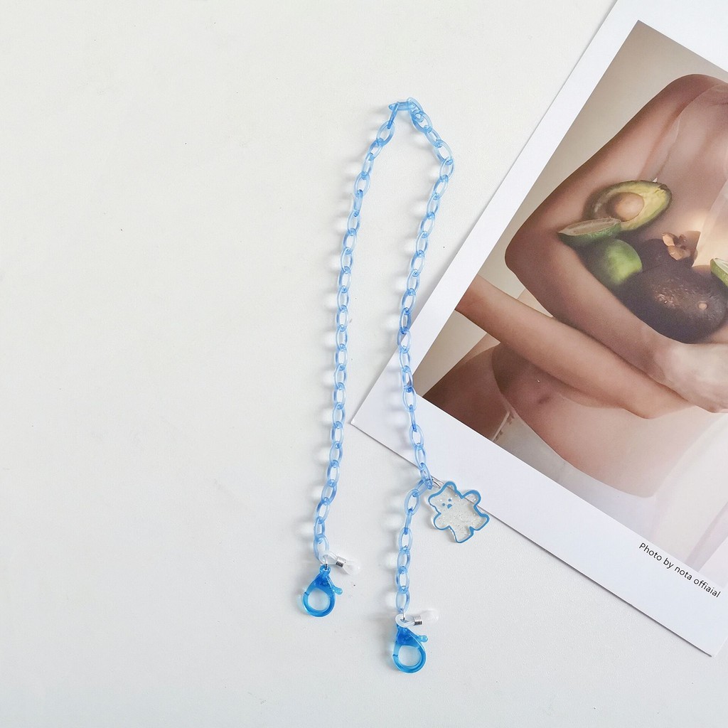 Dây đeo khẩu trang hình chú gấu hoạt hình màu kẹo dễ thương | BigBuy360 - bigbuy360.vn