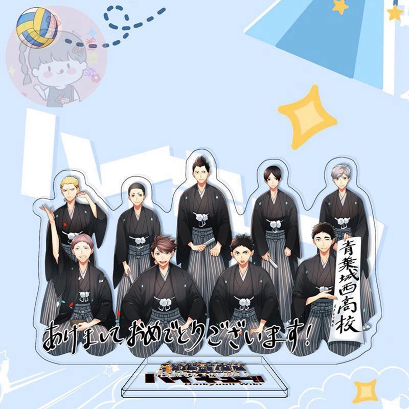 Mô Hình Nhân Vật Haikyuu Hoạt Hình Haikyuu Nhật Bản Bằng Acrylic 15cm Kèm Giá Đỡ