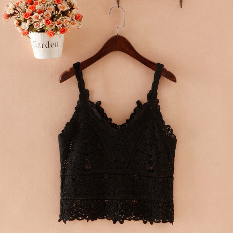  Women Summer Lace Crochet V Neck Hollow Out Camisole | BigBuy360 - bigbuy360.vn