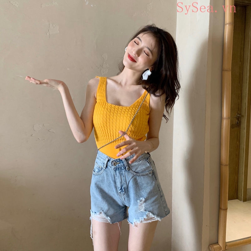 Áo Dây Nữ Cộc Tay Quyến Rũ