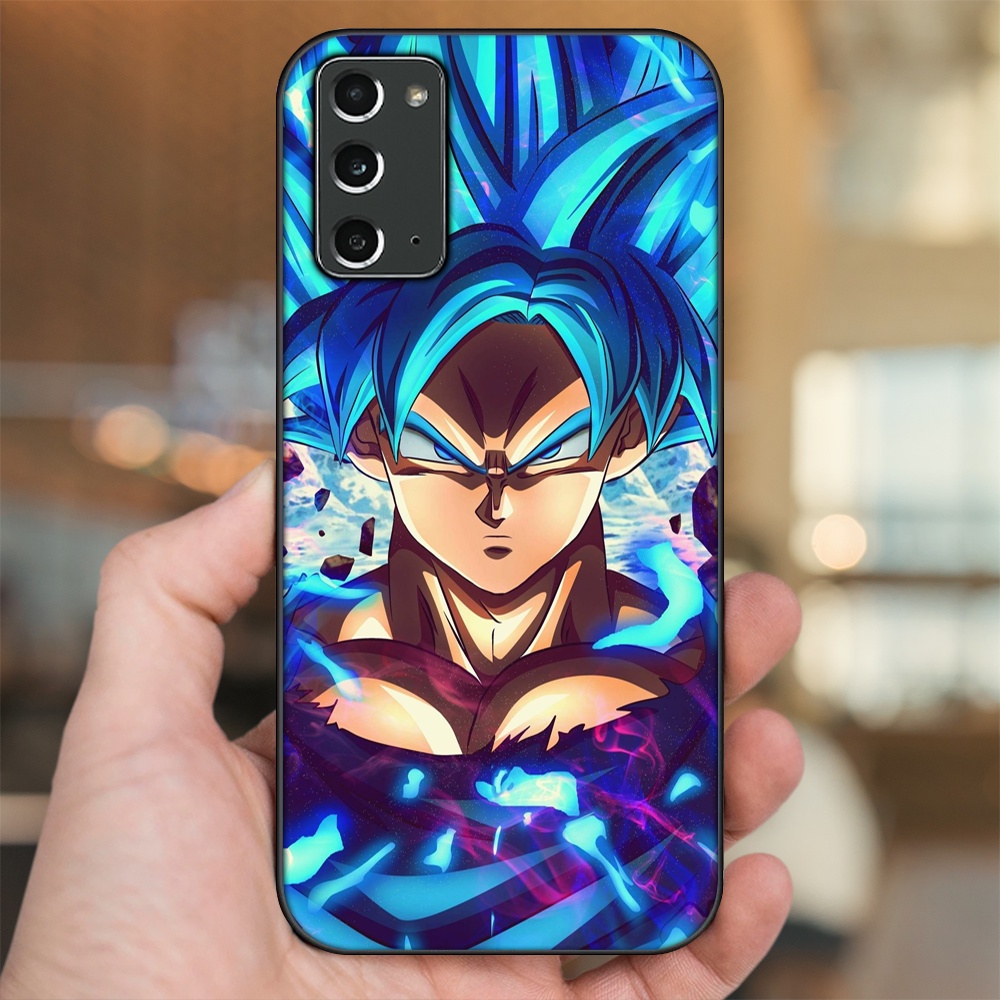 Ốp lưng Samsung Note 20 viền đen in hình Goku Dragon Ball