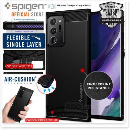 Ốp Galaxy Note 20 / Note 20 Ultra Spigen Rugged Armor