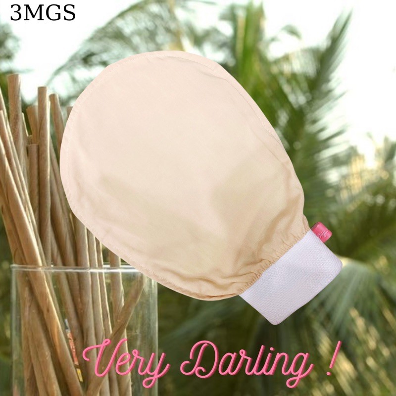 Găng tay tẩy da chết, găng tay kỳ ghét 100% lụa hữu cơ