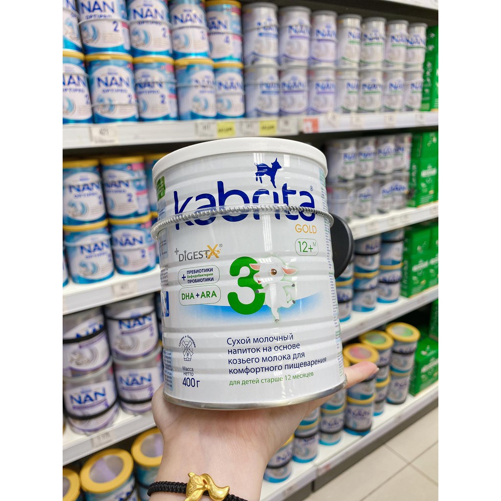 Sữa kabrita 3 hộp 400gr hàng nội địa nga