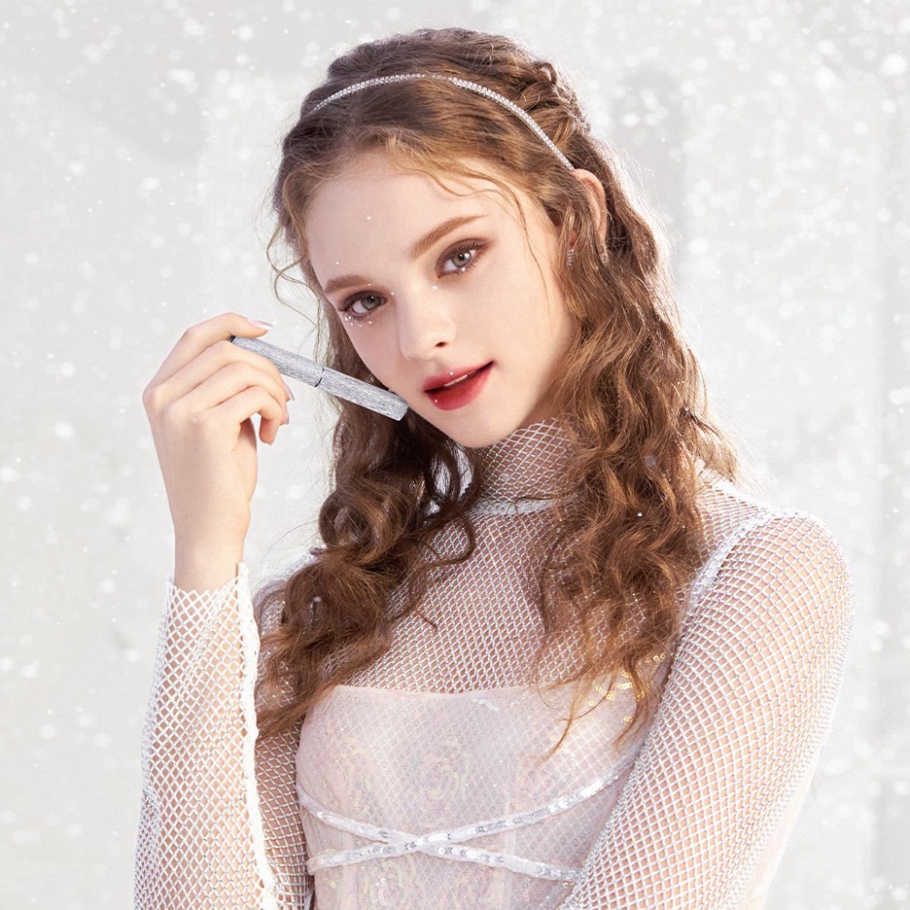 [qa3004]  Son lì dưỡng môi màu nhung mịn không làm nặng môi/ Phấn phủ ánh pha lê Perfect Diary bản giới hạn | BigBuy360 - bigbuy360.vn