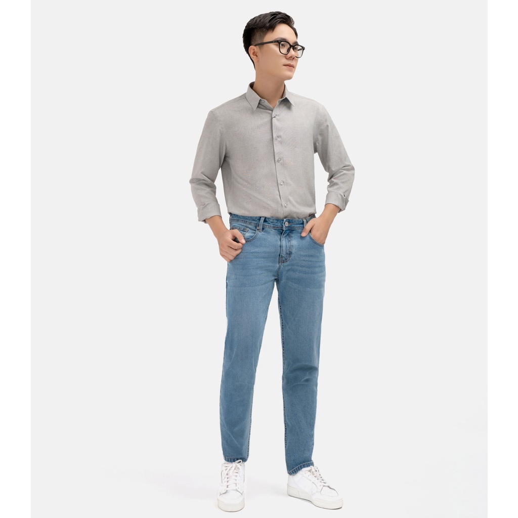 Quần Jeans nam Coolmate Basic Slim Fit khoá kéo co dãn