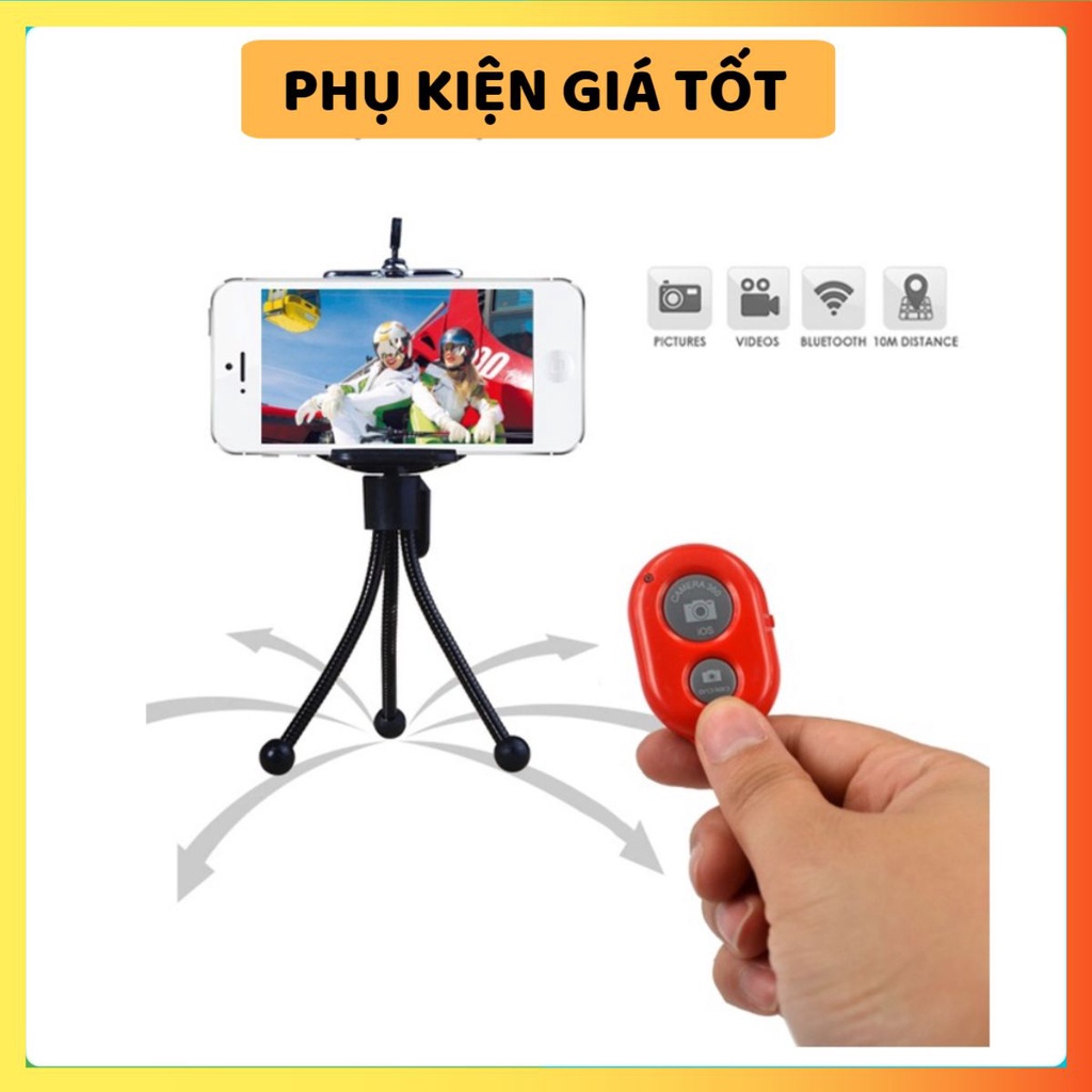 [Siêu Rẻ] Remote Chụp Ảnh Bluetooth Tích Hợp Hệ Điều Hành Andoird Và IOS