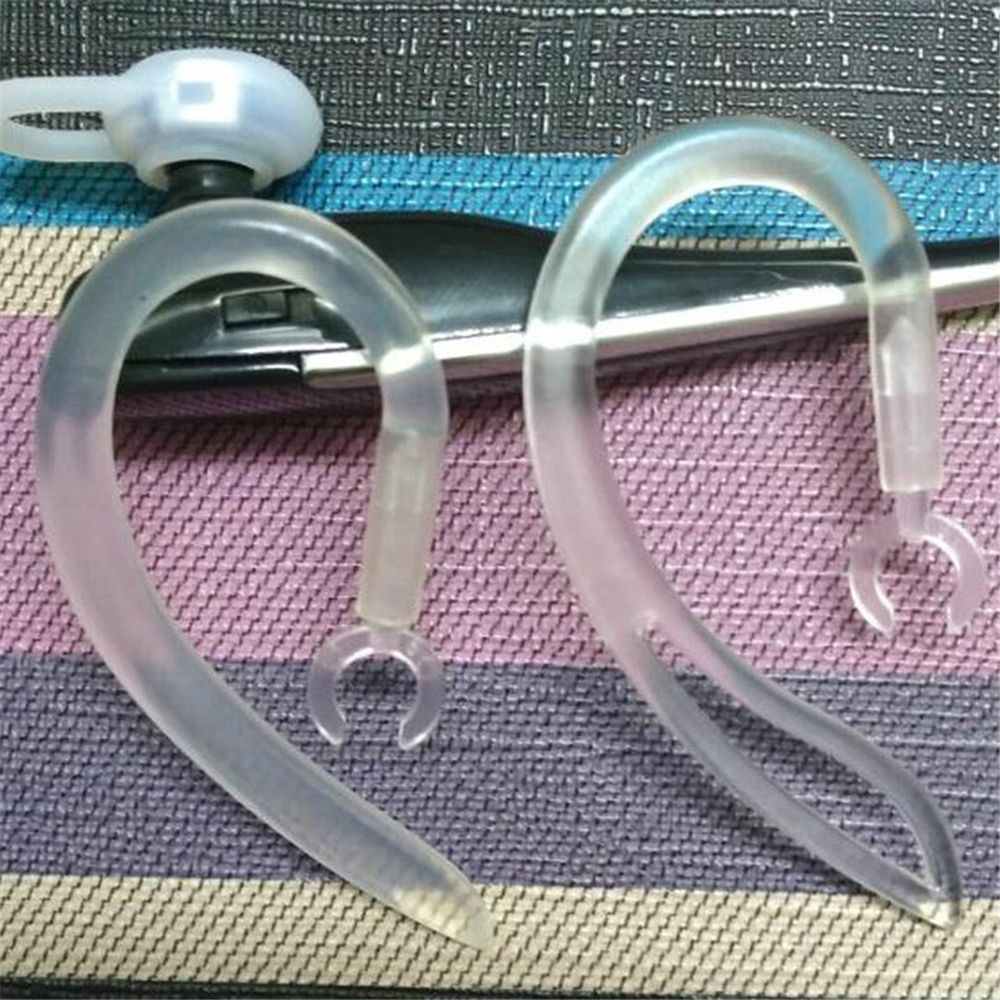 Set 2 móc tai nghe đeo vành tai bằng silicon trong suốt 6mm 7mm 8mm 10mm tiện lợi