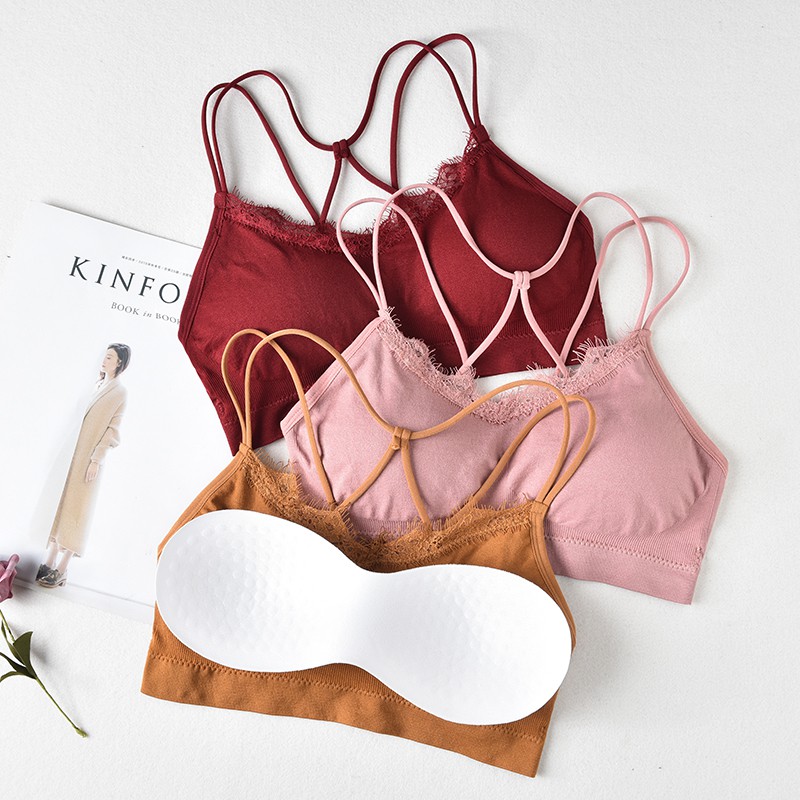 Áo Lót Màu Trơn Thoáng Khí Thoải Mái Cho Nữ