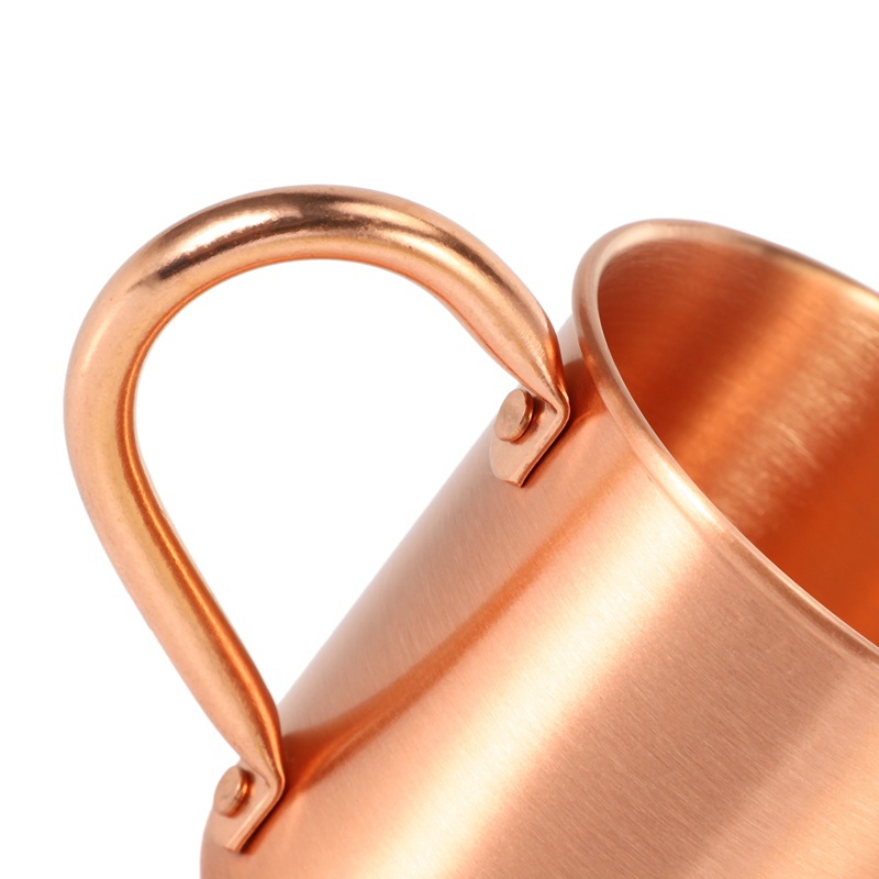 Cốc Uống Bia / Cà Phê / Sữa Bằng Đồng Nguyên Chất Màu Trơn Không Lót Bên Trong
