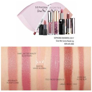 [Tách set] SEPHORA Give me some nude lip 2017