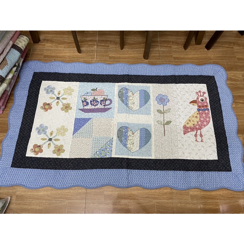 Thảm đi lớp, thảm trải sàn, thảm sofa, thảm Quilt bằng vải cotton cỡ 90*150