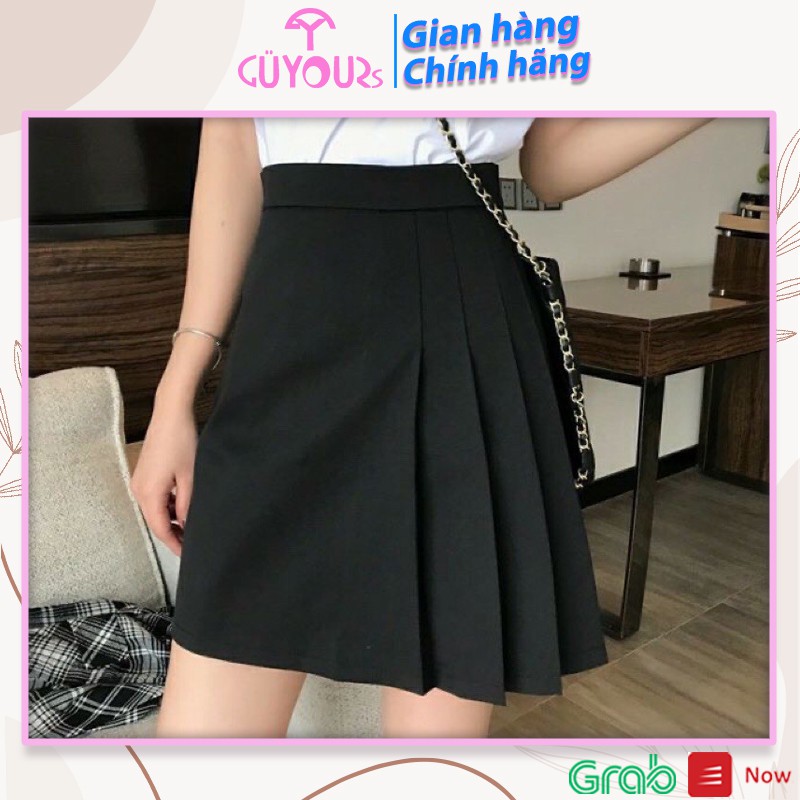 [QUÀ TẶNG Dây buộc tóc] Chân váy xếp ly dáng ngắn chất tuyết mưa phong cách Hàn Quốc GUYOURs CVN116