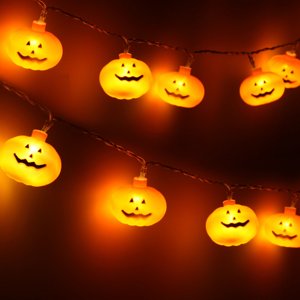 Dây Đèn LED Hình Quả Bí Ngô Trang Trí Halloween