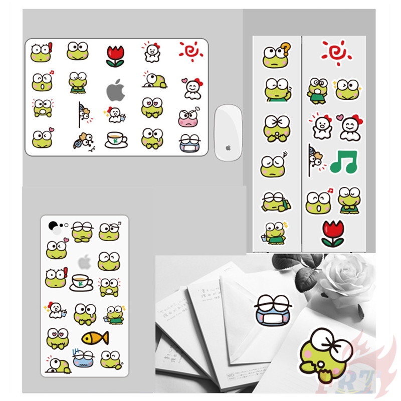 ❉ Keroppi Q-1 Stickers ❉ 40Pcs/Set Sanrio DIY Decals Stickers for Album Diary Laptop Scrapbooks Skateboard