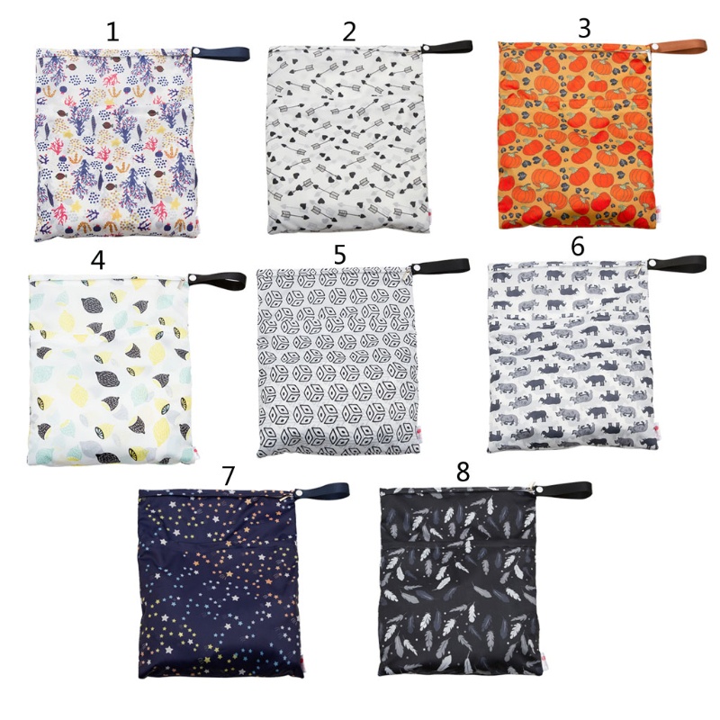 Túi PUL đựng tã chống thấm nước có thể tái sử dụng kích thước 29x36cm