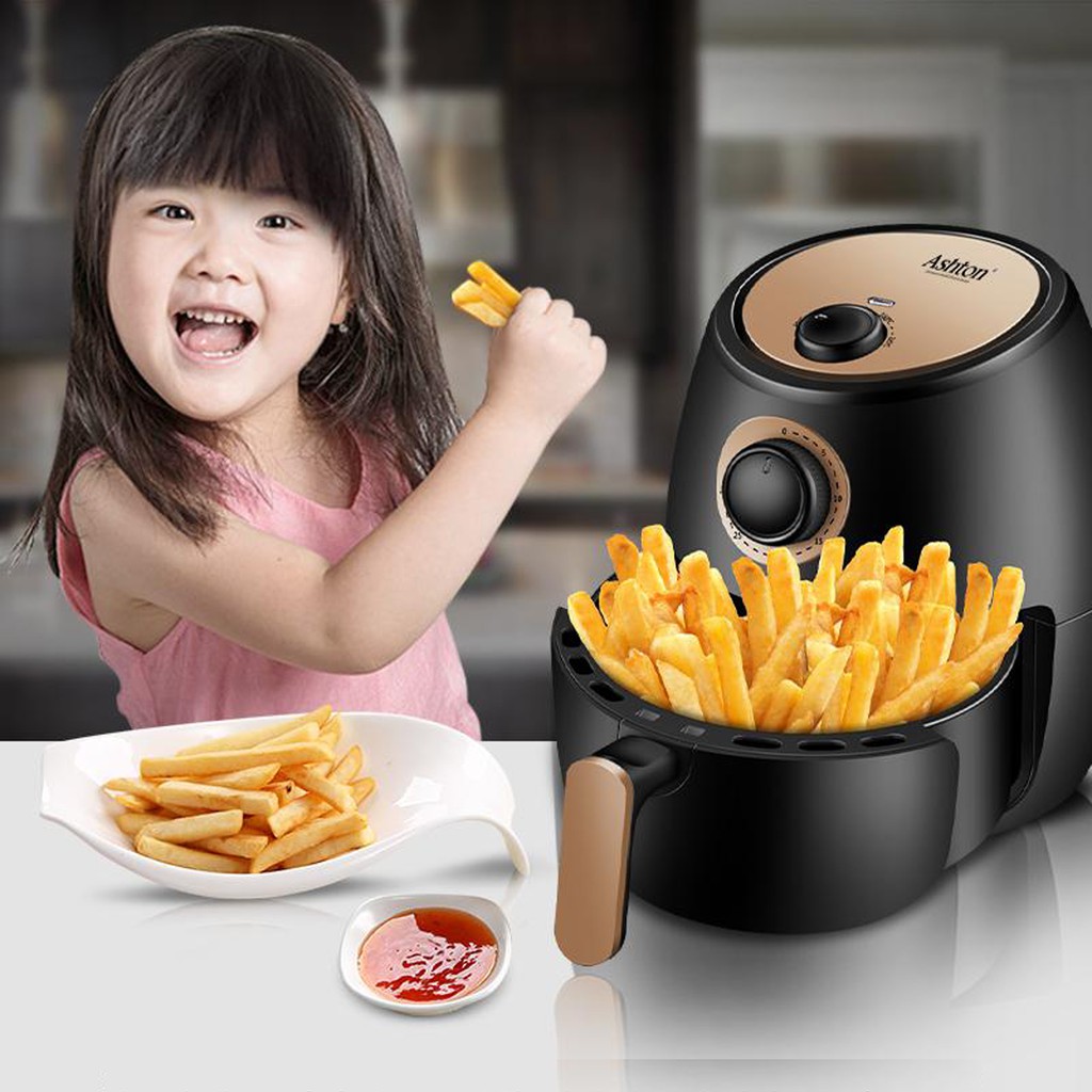 Nồi Chiên Không Dầu Thương Hiệu Mỹ Ashton AF210 - Dung tích lớn lên đến 3.6L - Màn hình LED trực quan - Hàng Chính Hãng