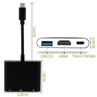 Cáp chia cổng USB type C sang HDMI 1080P
