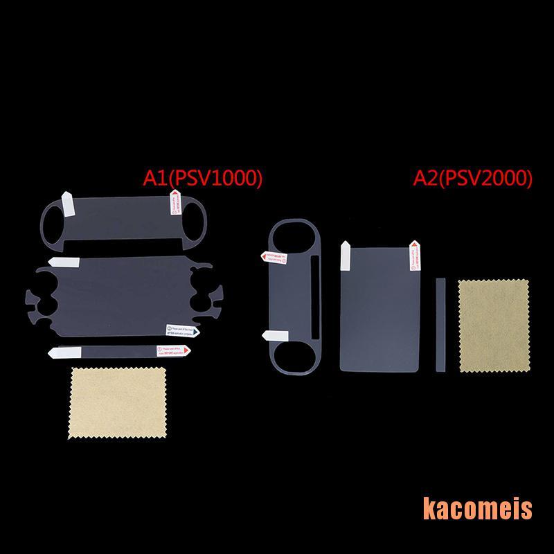 Miếng Dán Bảo Vệ Màn Hình Trước Và Sau Cho Ps Vita Psv1000 / 2000 Hd-Transparent Egrh