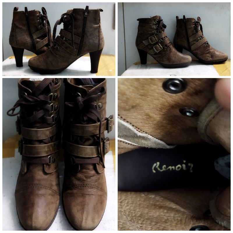 Giày si boot da thật size 37 korea