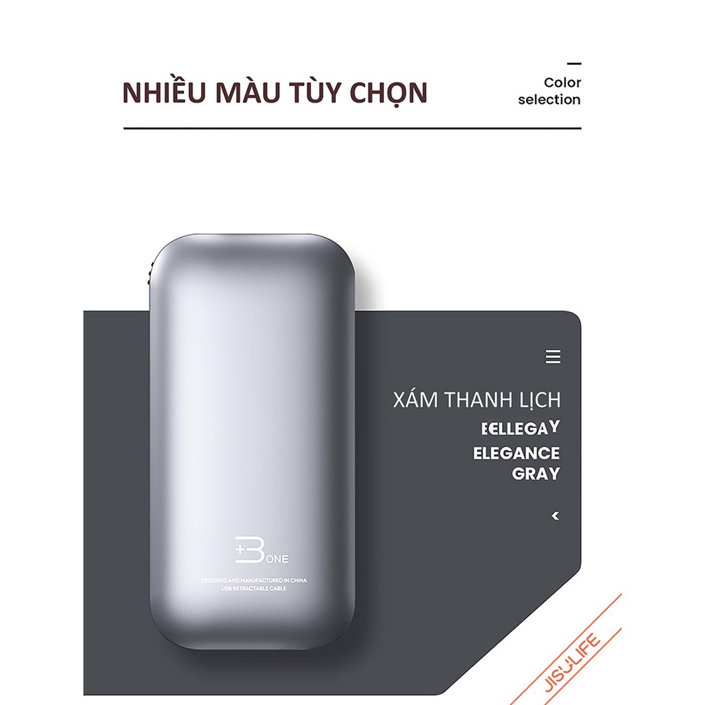 Cáp sạc điện thoại, truyền dữ liệu 3 in 1 Jisulife X6 – Hàng chính hãng Không có đánh giá