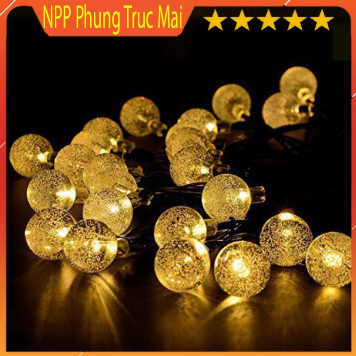 Đèn led bi bọt nước đèn nhấp nháy trang trí giáng sinh, tết - Dây đèn led loại 9M ánh sáng vàng và đổi màu