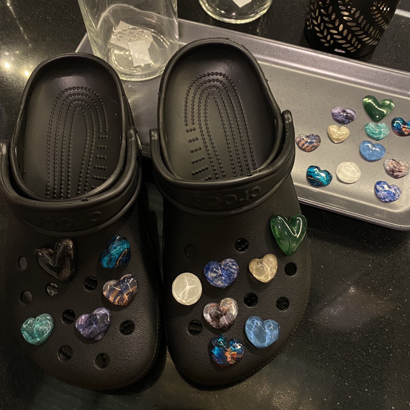Phụ Kiện Khóa Trang Trí Giày Dễ Thương DIY charm sticker jibbitz sticker Set Sticker cross sandals sticker Jibbitz, Sticker Gắn Trang Trí Giày Dép Crocs Hình Dễ Thương