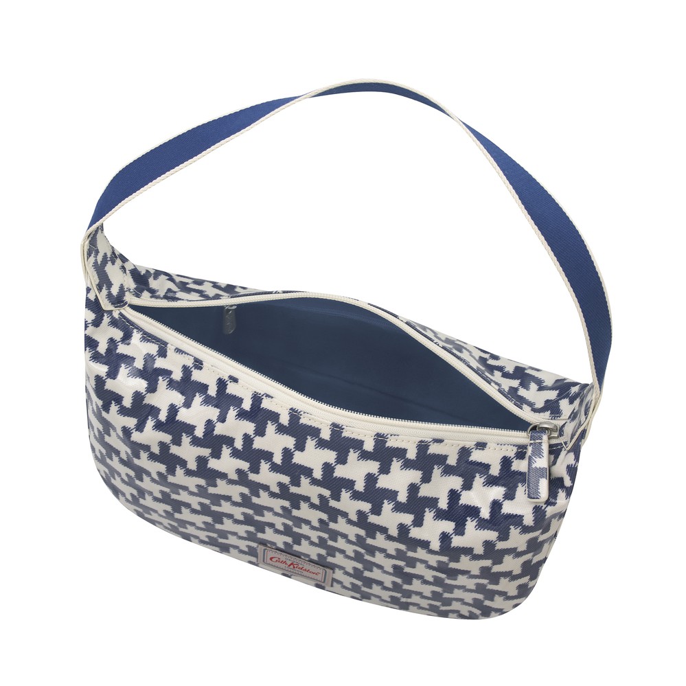 Cath Kidston - Túi đeo vai Soft Shoulder Bag Houndstooth - 984218 - Cream Blue