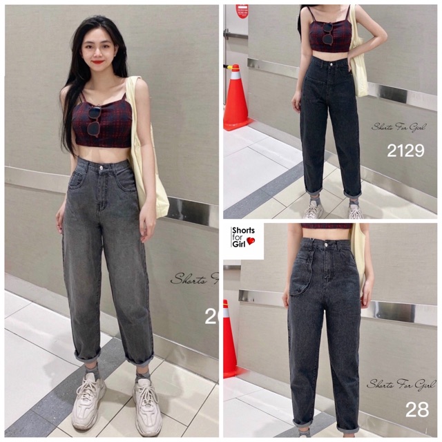 Quần Baggy Xám Đen