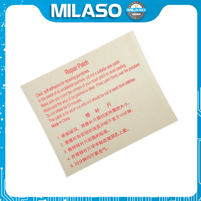 Miếng Vá Phao Bơi MILASO PVC Vá Phao Bơi, Áo Mưa, Bể Bơi Phao, Ghế Hơi Tự Dính Đa Năng SA-001261