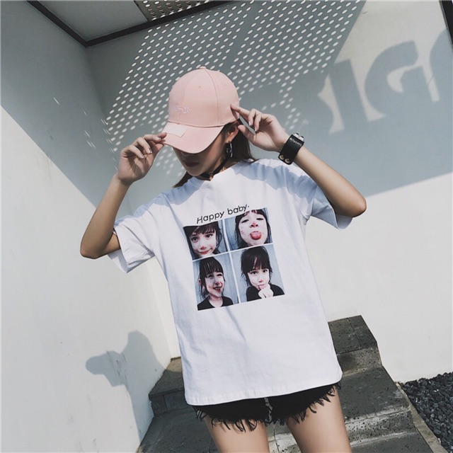 [HÌNH THẬT] Áo thun nữ cotton cổ tròn ngắn tay siêu chất | BigBuy360 - bigbuy360.vn