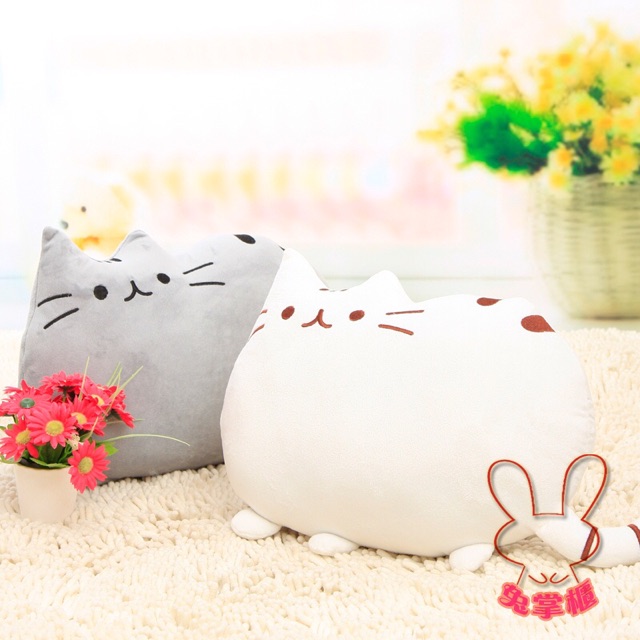 [ORThú/ gối nhồi bông mèo pusheen
