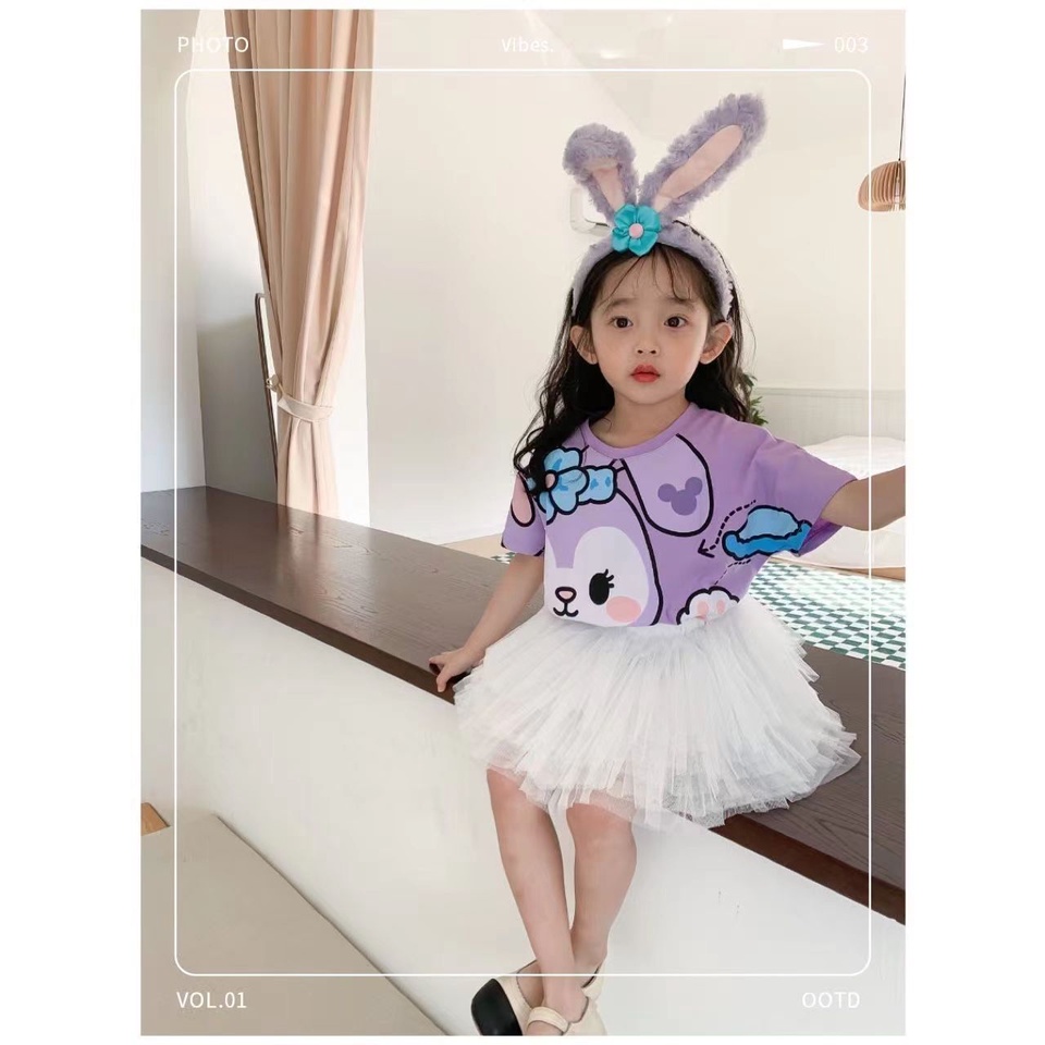 Áo Thun Cộc Tay In Hình Chuột Mickey Cho Bé Từ 1-10 Tuổi