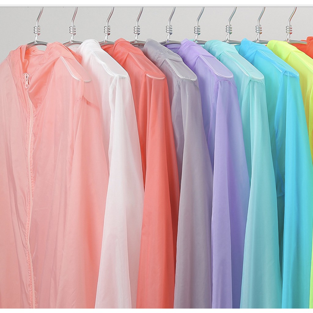 Nhập khẩu - Loại 1 Áo khoác trong suốt túi khoá kéo (kèm túi đựng) | BigBuy360 - bigbuy360.vn