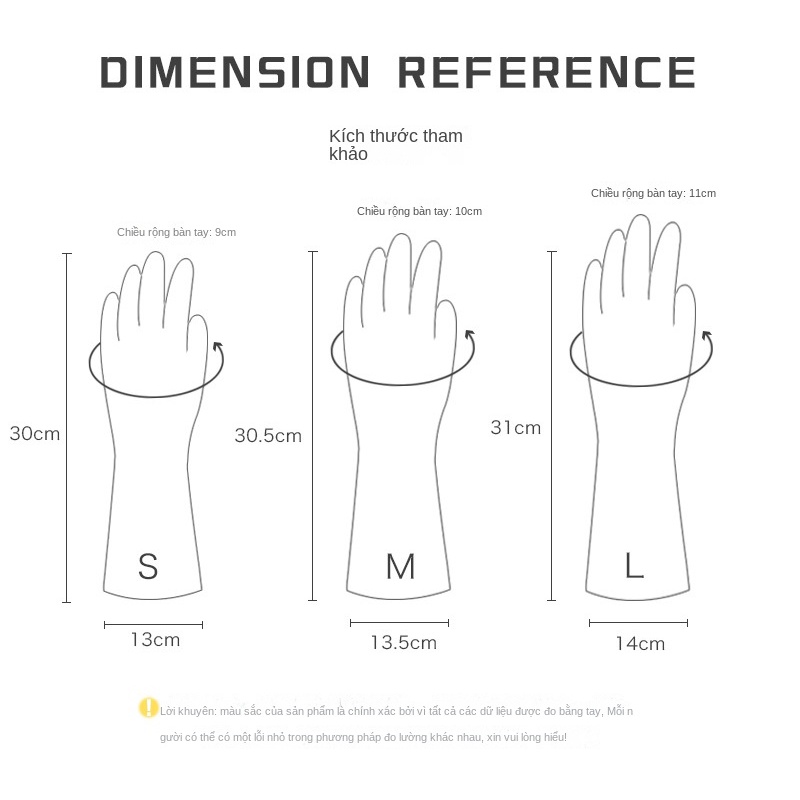 Găng Tay Cao Su Trong Suốt Dùng Rửa Chén Tiện Dụng