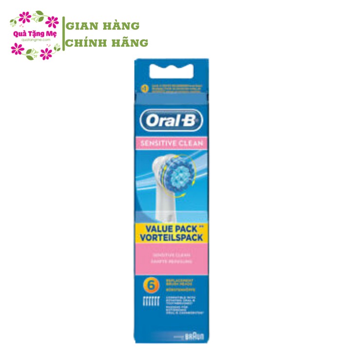 Bộ 6 đầu bàn chải điện Oral-B Sensitive Clean