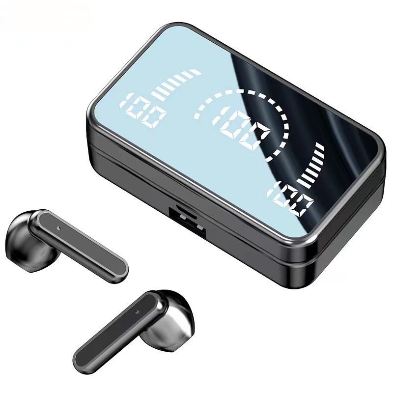 Tai Nghe Không Dây Tws Bluetooth 5.0 Chống Thấm Nước 9D Tích Hợp Micro Tiện Dụng Khi Chơi Thể Thao