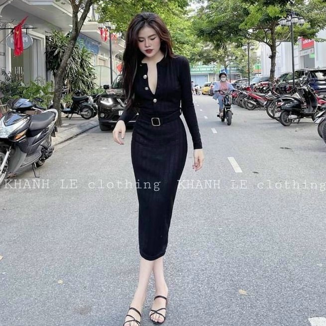 Váy Body Dáng Ôm, Đầm Dáng Ôm Chất Len Tăm Mới Về mặc nên Xinh Đẹp Sang KH003 01 01 001 | BigBuy360 - bigbuy360.vn