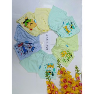 [BANBUONBANLE]Combo 10 quần đùi cotton cho bé chất đẹp mát mịn