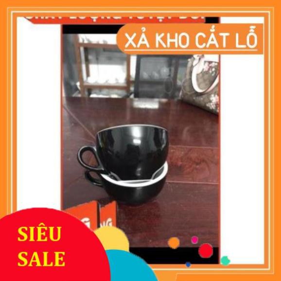 [SALE] [CAO CẤP] Giá hủy diệt -  Bộ tách capuchino gốm Bát Tràng