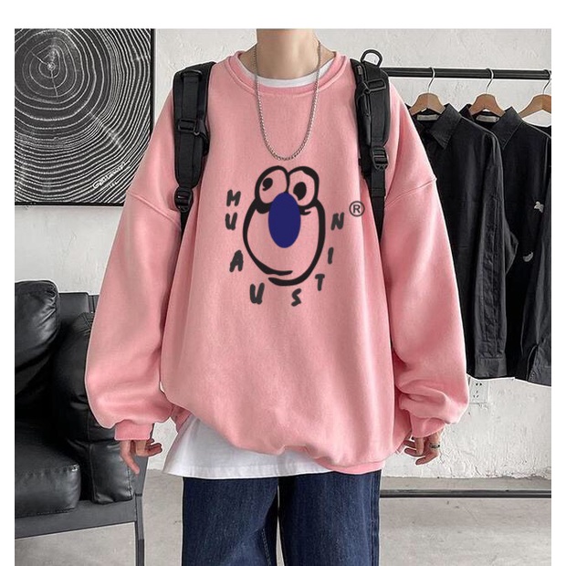 [ Mã 12FASHIONSALE1 giảm 10K đơn 50K ] Áo sweater nỉ cổ tròn dài tay nam nữ họa tiết APSR Muaustin | BigBuy360 - bigbuy360.vn