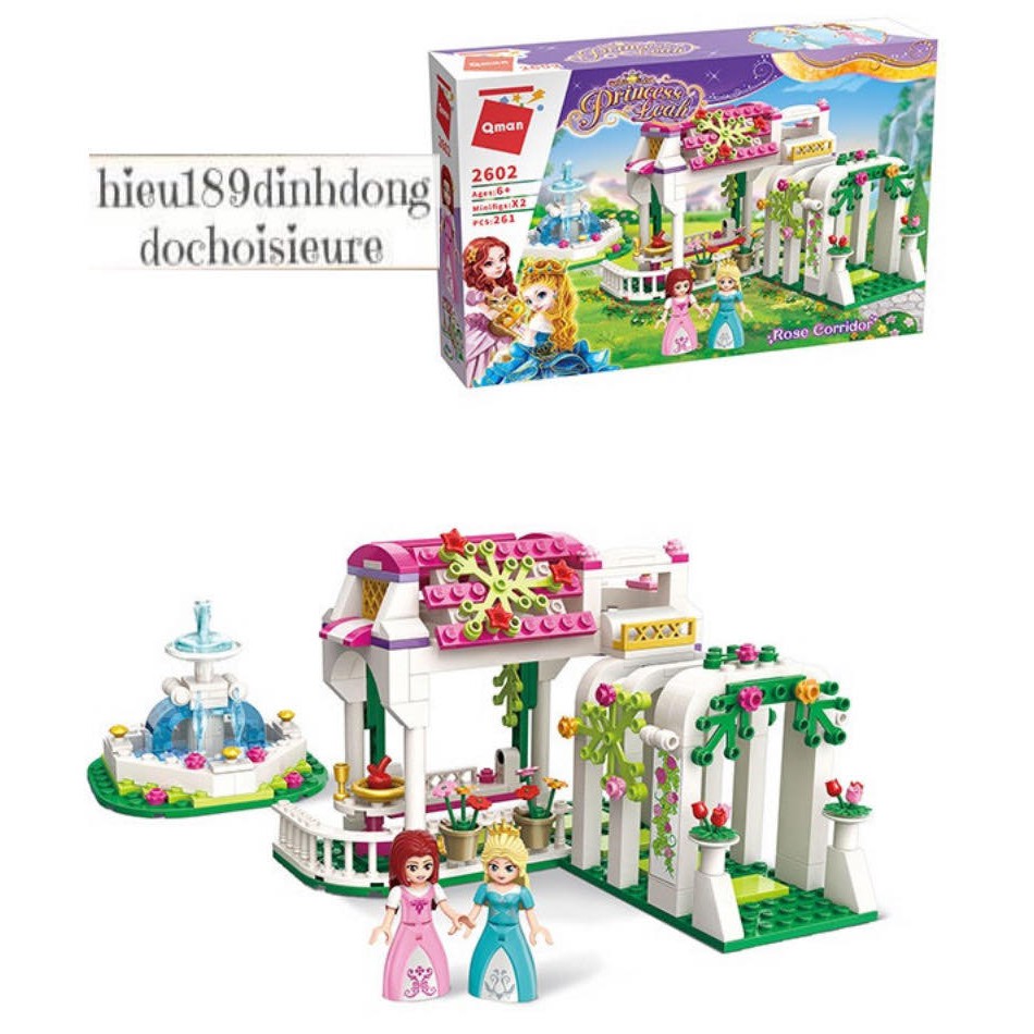 Lắp ráp xếp hình qman 2602 : Vườn hoa