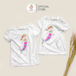 Áo cộc cotton tiên cá xuất xịn Carter's cho bé gái