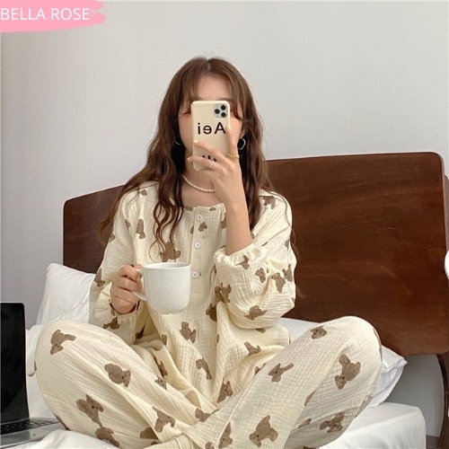 Đồ bộ nữ mặc ở nhà dài tay đẹp dễ thương cao cấp Bella Rose QL4 | BigBuy360 - bigbuy360.vn