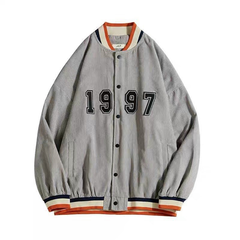 Áo Khoác Bomber Jackets 1997 Cúc bấm Unisex Chất nhung tăm đẹp phong cách thời trang