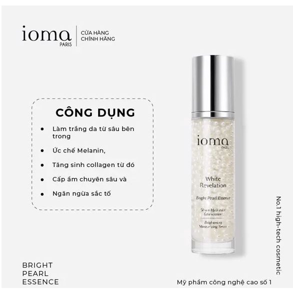 Tinh chất dưỡng trắng sáng Ioma Paris Bright Pearl Essence 40ml